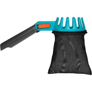 Cueilloir à fruits Gardena combisystem avec sac de collecte et dents pour une récolte facile.