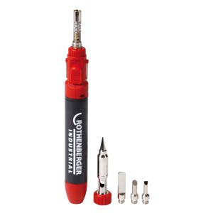 Rothenberger Industrial Micropen Set : Fer à souder à gaz avec divers embouts pour soudure précise.