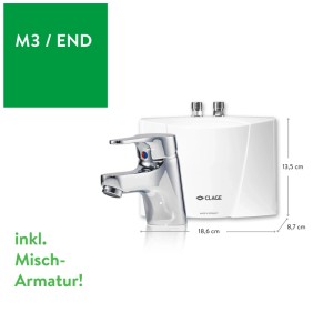 Clage Chauffe-eau instantané M3-E/END