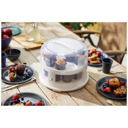 Rotho Campana per torta XL Fresh Bianco Ø 26 cm incl. Trays