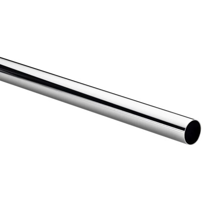 Hettich Tuyau d'armoire rond Acier chromé Ø 25 x 2'000 mm