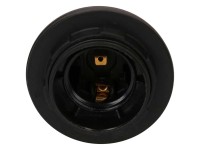 E27-Fassung Randmantel M10 x 1 Schwarz inkl. Ring