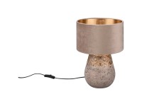 Tischleuchte Kiran E27 Beige / Gold