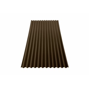 Lastra profilata Ecolina marrone (110x200cm) per coperture in plastica.