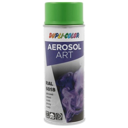 Dupli-Color Vernice Spray Aerosol-Art RAL 6018 Verde Giallo 400 ml