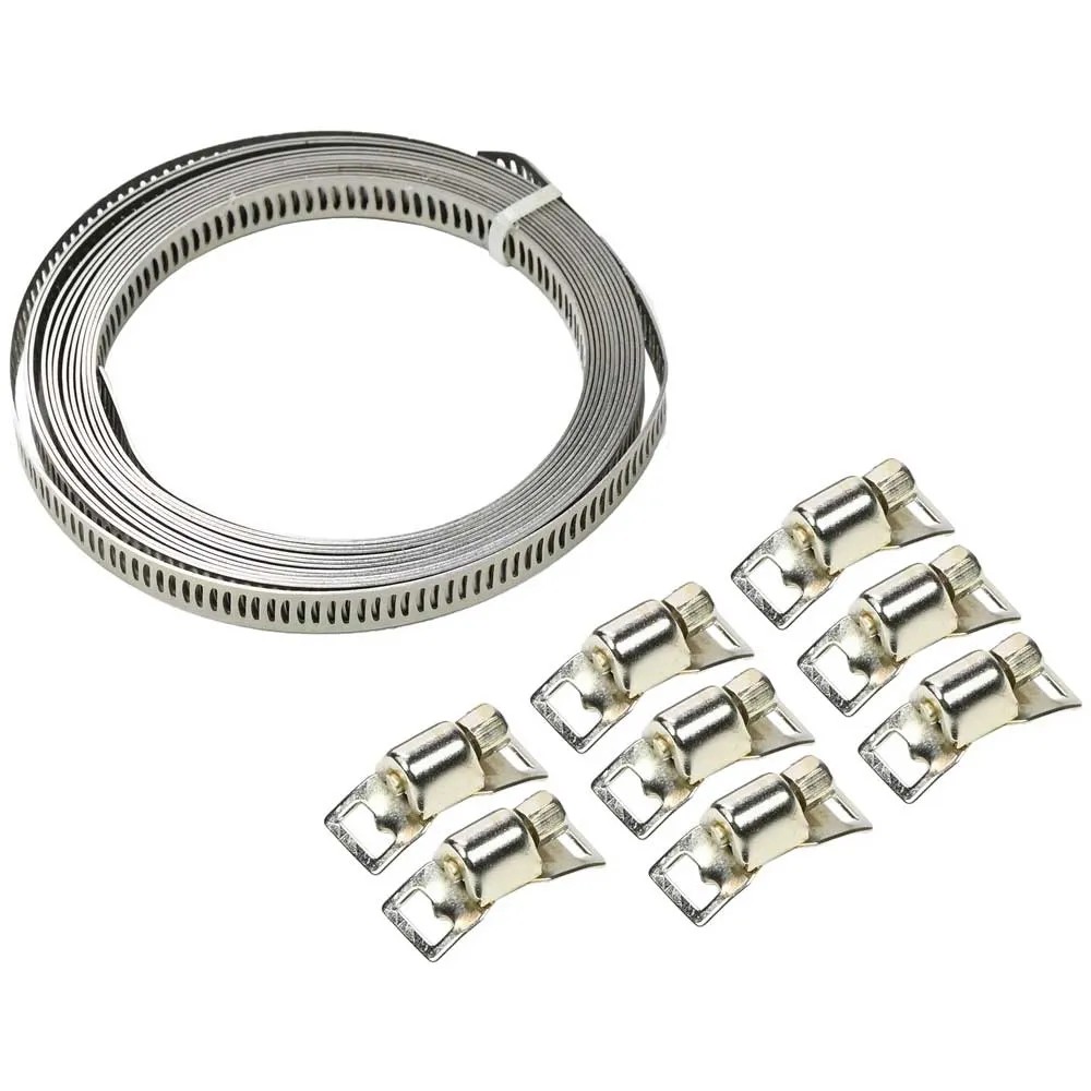 15 Fascette Stringitubo In Acciaio Inox Regolabili 13-19 Mm - Morsetti A Vite Senza Fine Per Tubi E Idraulica