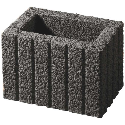 Pflanzstein Mini Anthrazit (HxBxT) 20 x 30 x 20 cm