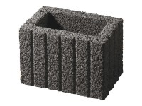 Pflanzstein Mini Anthrazit (HxBxT) 20 x 30 x 20 cm