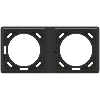 Unterputz-Befestigungsrahmen Exo waagerecht / senkrecht IP55 Schwarz Gr. 2 x 1