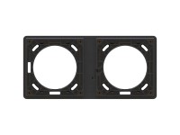 Unterputz-Befestigungsrahmen Exo waagerecht / senkrecht IP55 Schwarz Gr. 2 x 1