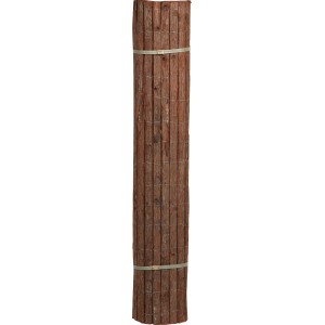Stuoia di legno di corteccia arrotolata, 150x300cm, per la privacy in giardino o sul balcone.