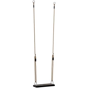Sedile per altalena Pletscher in gomma con corde, 45x18 cm, per scivoli e altalene.