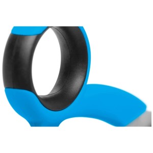 Dettaglio: forbici di sicurezza Martor Secuplus 564 con manico blu e nero.