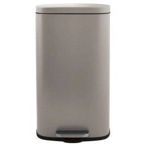Spirella Akira 50L Taupe: Cestino a pedale in acciaio per bagno e WC.