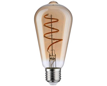 Ampoule led à filament lumière chaude ambrée forme poire E27