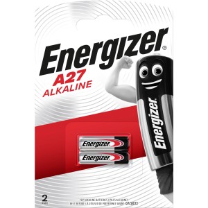 Confezione da 2 Energizer A27 batterie speciali alcaline al manganese, batteria da 12V per dispositivi elettronici.