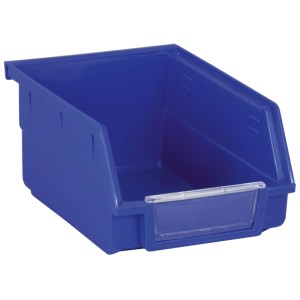 Blaue Kraftwerk Aufbewahrungsbox aus Kunststoff, 140 mm, für Werkstatt und Haushalt.