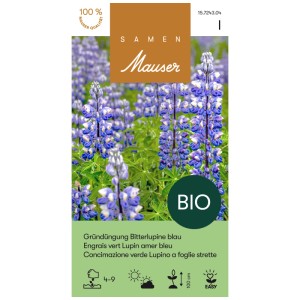 Samen Mauser sovescio lupino amaro 300g, sementi bio per il miglioramento del suolo.