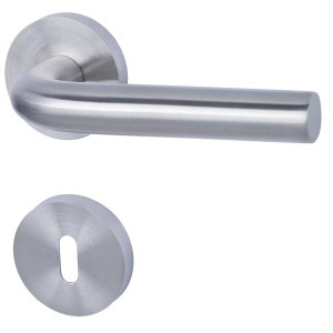 Alpertec Rosetten-Garnitur Lyon II in acciaio inox per porte interne.