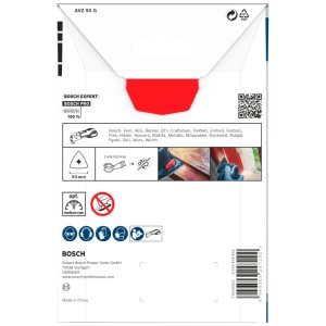 Emballage du plateau de ponçage Bosch PRO AVZ 93 G, 93mm, accessoire pour outils multifonctions.