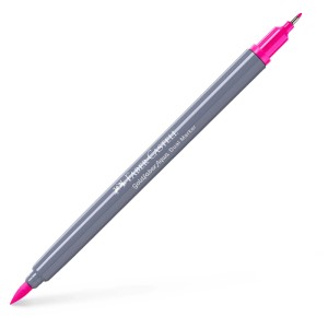 Faber-Castell Goldfaber Aqua Dual Marker Purpurrosa Hell, pennarello con punta a pennello e fineliner.