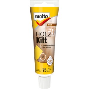 Tube Molto Holzkitt Eiche hell, geeignet für Innen- und Aussenbereich.