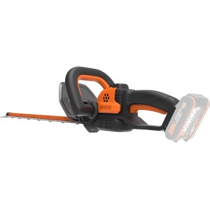 Taille-haie sans fil Worx WG264E.9 20 V Solo, outil de jardin noir et orange.
