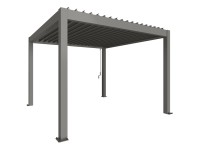 Biohort Pergola quarzgrau-metallic 3,5 x 3,5 m