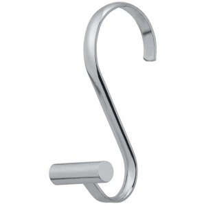 Diaqua Duschvorhangring Alpha, Chrom, aus Metall, einzeln.