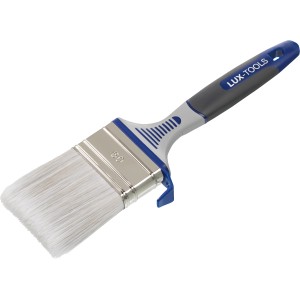 Pennello piatto LUX per verniciatura 60mm con gancio per secchio, ideale per dipingere superfici.