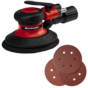 Levigatrice eccentrica pneumatica Einhell TC-PE 150 con carta vetrata per compressori.