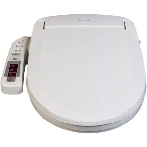 Sedile WC bidet Blooming NB-1160D bianco con pannello di controllo per igiene e comfort.