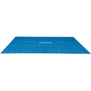 Bâche solaire Intex pour piscines Ultra Frame, rectangulaire, 549x274 cm, film à bulles bleu.