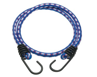 4 Tendeurs Élastiques Avec Crochets 100 Cm - Sangles Réglables Pour Vélo, Bâche, Camping - 2 Bleu, 2 Noir