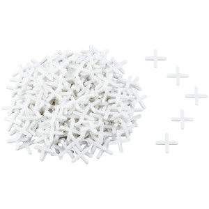 Entretoises pour carreaux LUX, 3 mm, 250 pièces, entretoises en plastique pour des joints réguliers lors de la pose de carreaux.