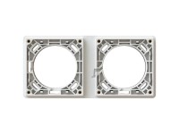 Unterputz-Befestigungsrahmen Exo waagerecht / senkrecht IP55 Weiss Gr. 2 x 1