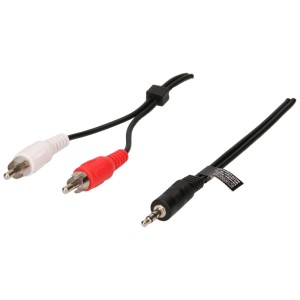 Schwaiger Adattatore Audio Stereo 1,5 m: Adattatore jack-RCA per trasmissione audio.