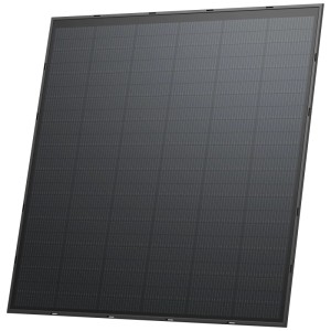 Pannello solare rigido EcoFlow, 250W, per impianti solari. Pannello monocristallino con telaio robusto.