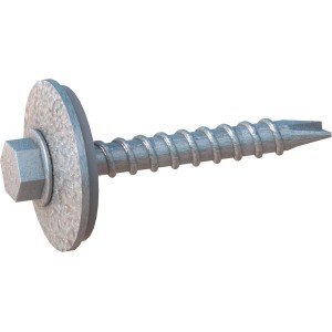 Vite per tetti e facciate SDF, finitura alluminio, 6x38 mm, per fissaggio pannelli tetto.