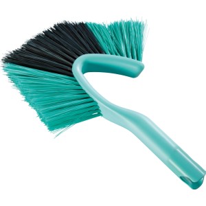Leifheit Dusty scopa per pareti e soffitti, manuale, verde acqua/nero, per pulire angoli e soffitti.