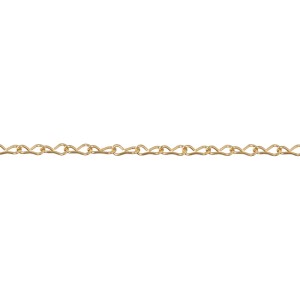 Conacord Singlekette aus Stahl, Ø 1,1 mm, messingfarben, als Meterware.