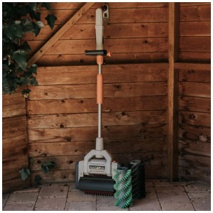 Spazzola a spirale Batavia in nylon verde per Maxxbrush, utensile da giardino per pulizia e manutenzione superfici.