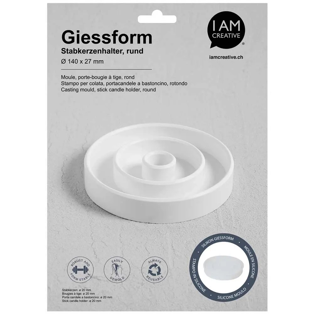 Stampo in silicone Portacandele cuore grande per creazioni in resina, fimo e gesso – Serena Creazioni