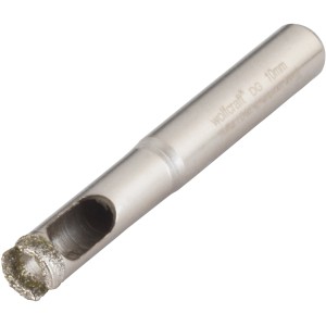 Wolfcraft Punta diamantata per ceramica, 10 mm, per forare piastrelle con precisione.