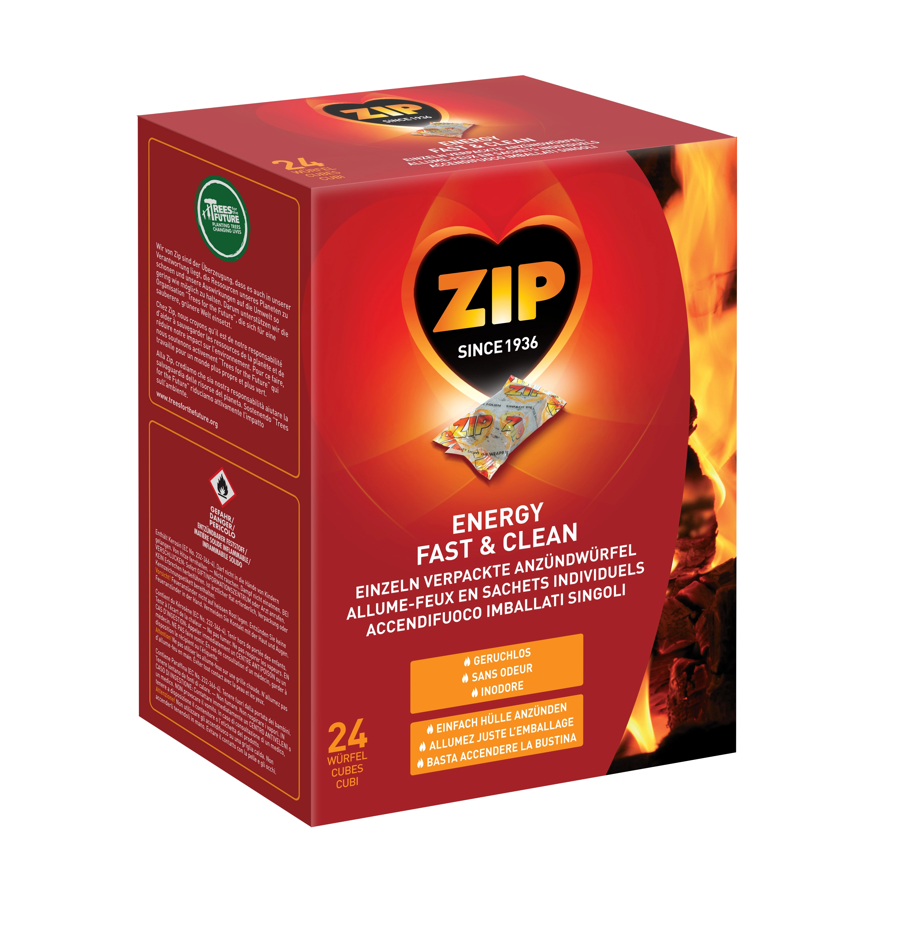 Accendifuoco Energy Fast and Clean 24 pz.