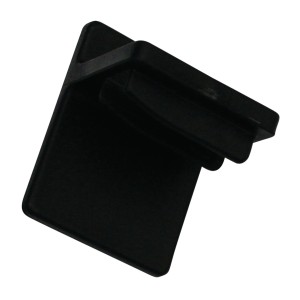 Supporto adesivo Gardinia Concept, nero, per tende plissettate senza forare.