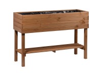 Hochbeet mit Ablage Kiefer FSC® Braun (HxBxT) ca. 80 x 117 x 40 cm