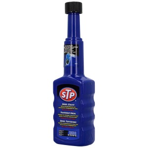 Bouteille bleue d'additif diesel STP 200ml pour moteurs diesel.
