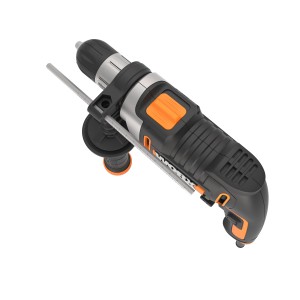 Worx Schlagbohrmaschine WX328 (810 W) mit Zusatzhandgriff für präzises Bohren.