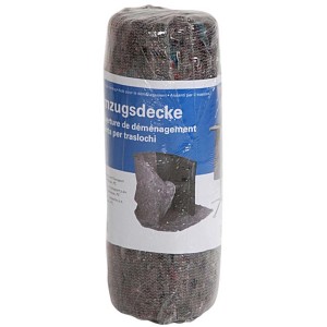 Couverture de déménagement Ritter Products roulée pour la protection pendant le transport.